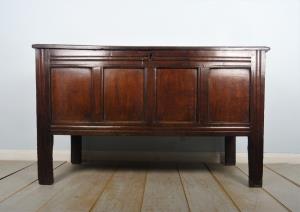 Early 18th Century Oak Panelled Coffer